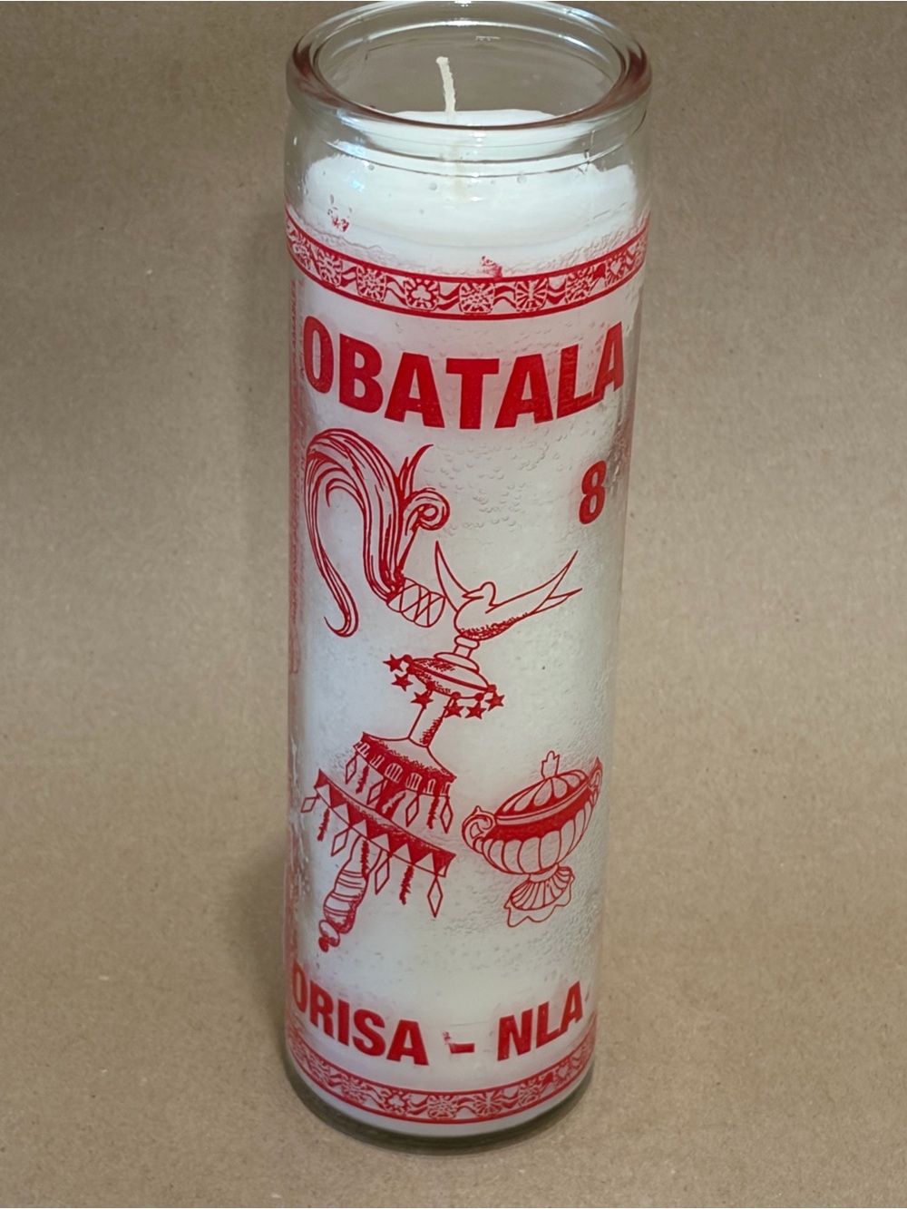 Obatala White Prayer Candle - Spiritual Home Accent